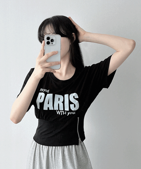 [SALE] 파리걸 프린팅 티셔츠